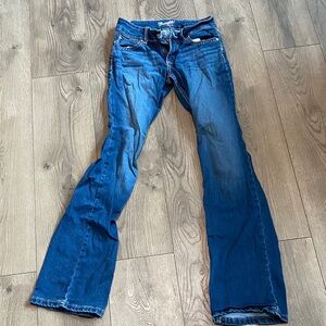 Wrangler Women's Flare Jeans in Deep Blue